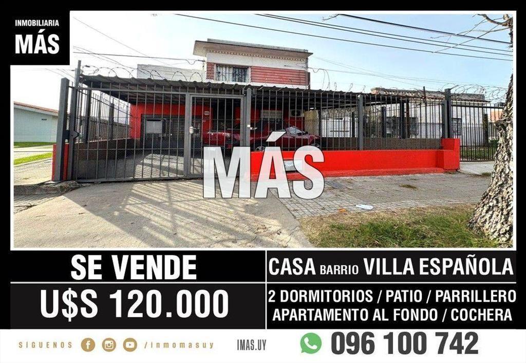 Casa Venta Cochera Villa Española Montevideo iMas.uy LM *...