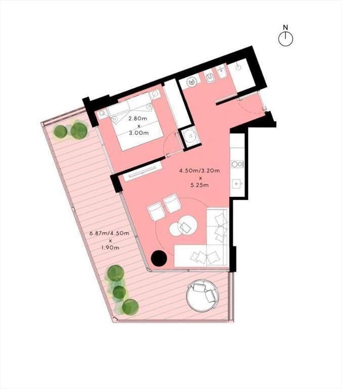 Apartamento de un dormitorio en venta en Colonia del Sacram