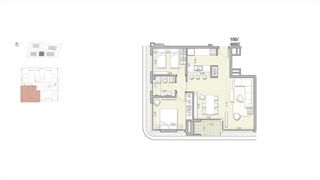 Alquiler de apartamento de dos dormitorios en Barra de Carr