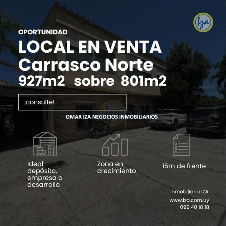 Venta local comercial, depósito o terreno en Carrasco Norte
