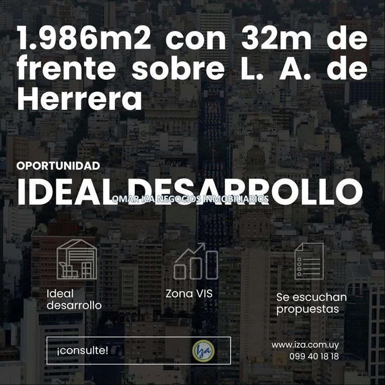 Terreno en Atahualpa prox Prado, sobre Luis Alberto de Herr