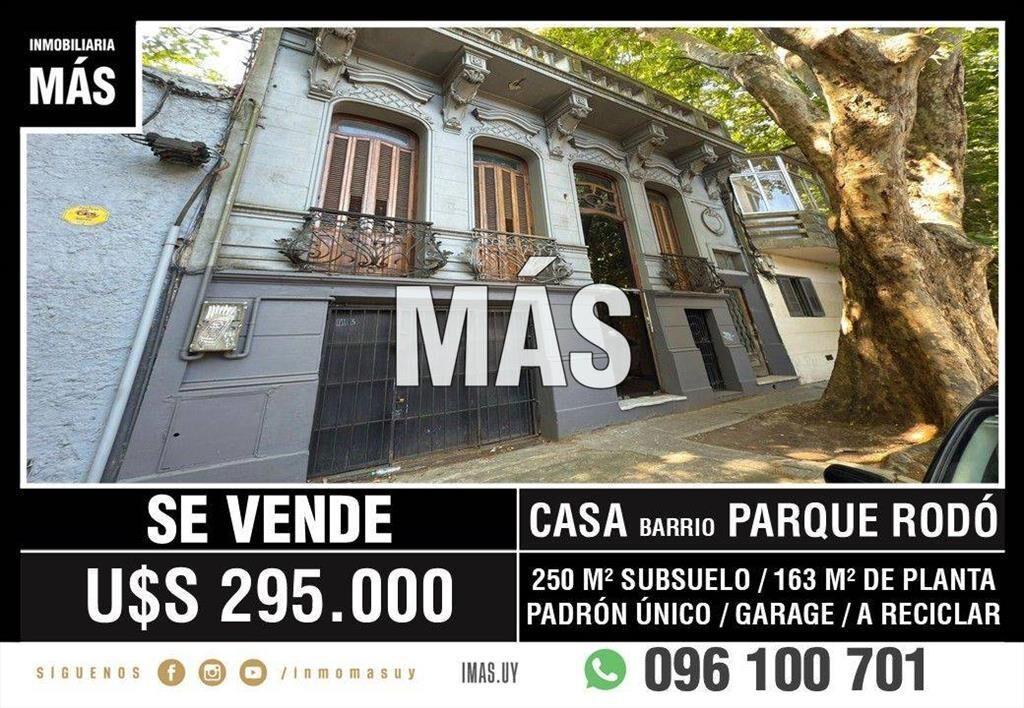 Casa Venta A Reciclar Padron Unico Parque Rodó Montevideo...