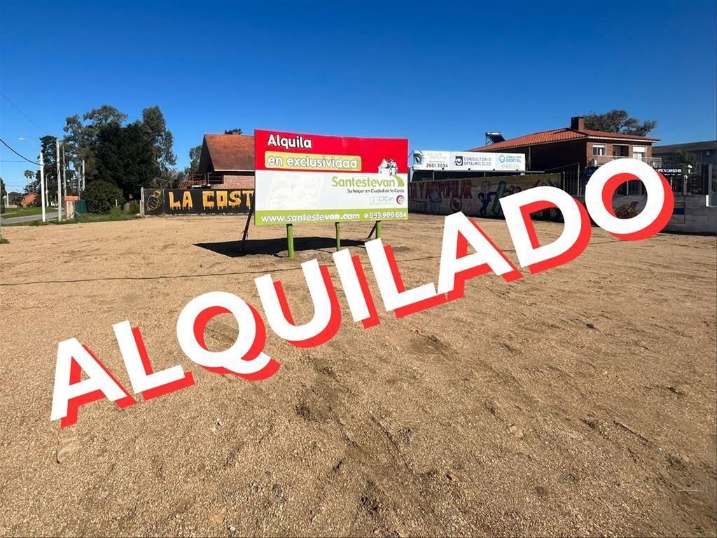 *** ALQUILADO **** GRAN TERRENO ESQUINA EN ALQUILER Solymar