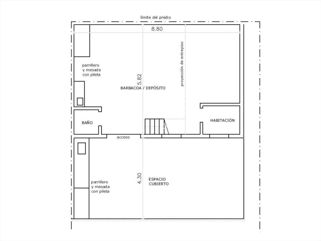 Venta de casa con barbacoa sobre Rambla 25 de Agosto en San