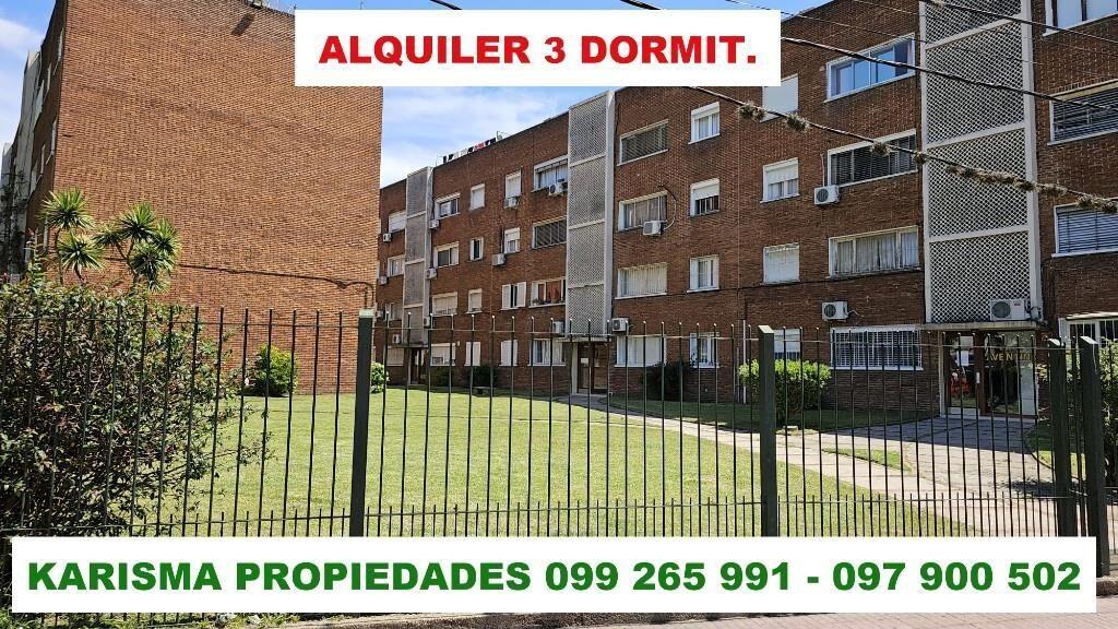 AMPLIO APTO, 3 DORMIT PROXIMO A ANTEL ARENA Y ESPACIO MODEL.