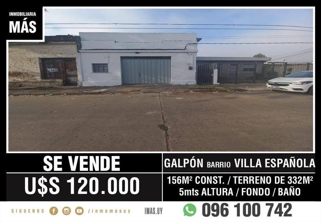 Galpón Venta Villa Española Montevideo iMas.uy - RC*...