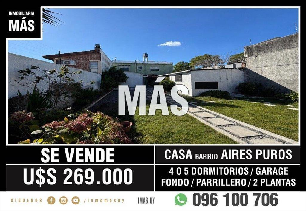 Venta Casa Garage Aires Puros Montevideo iMas.uy R *...