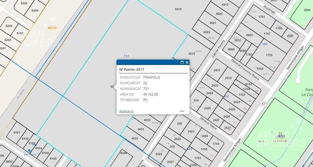 Venta terreno en Piriápolis a 7 cuadras de la rambla , a 1
