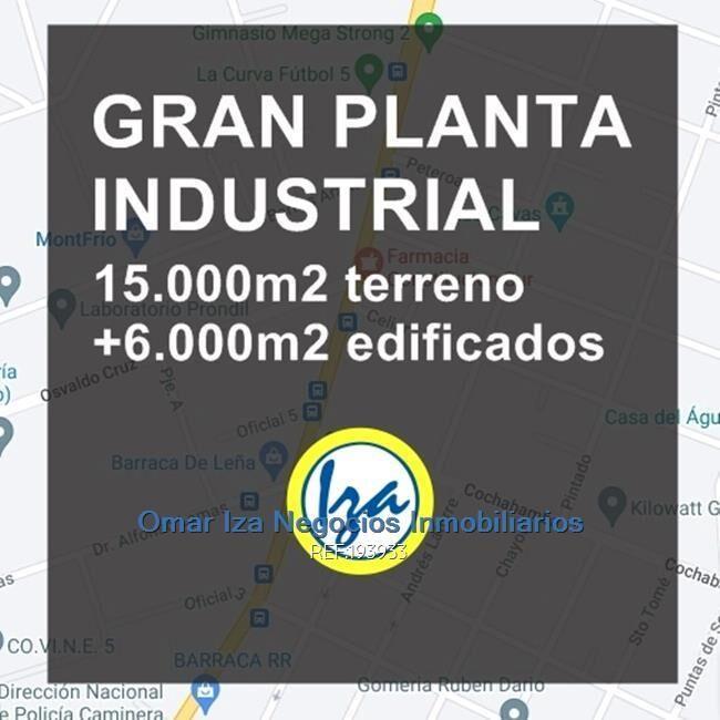 Venta planta industrial flor de maroñas local deposto