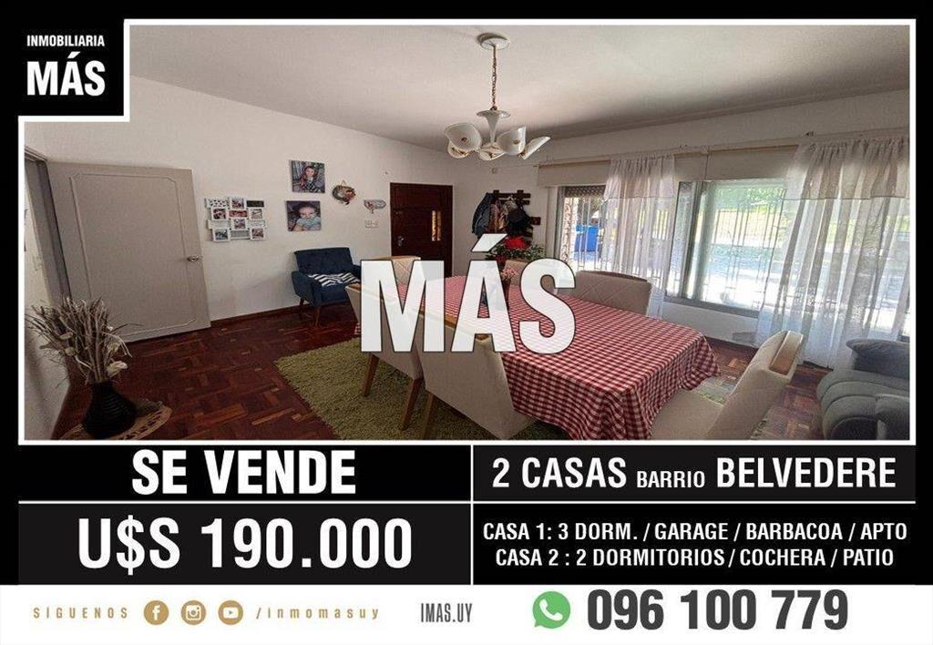 2 Casas + Apto Venta Belvedere Montevideo iMas.uy MC *...