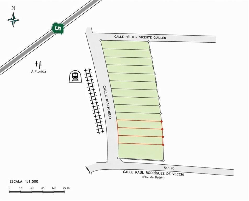 Venta Terreno en Florida a pasos de Ruta 5