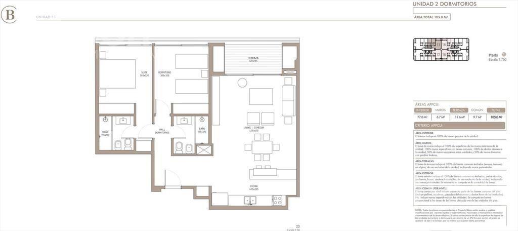 Venta de apartamento de 2 dormitorios con Terraza en Carras