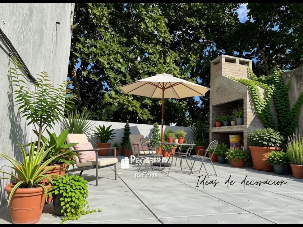 2178/3 Venta Duplex 2 dorm reducto/Aguada Terraza Parrillero