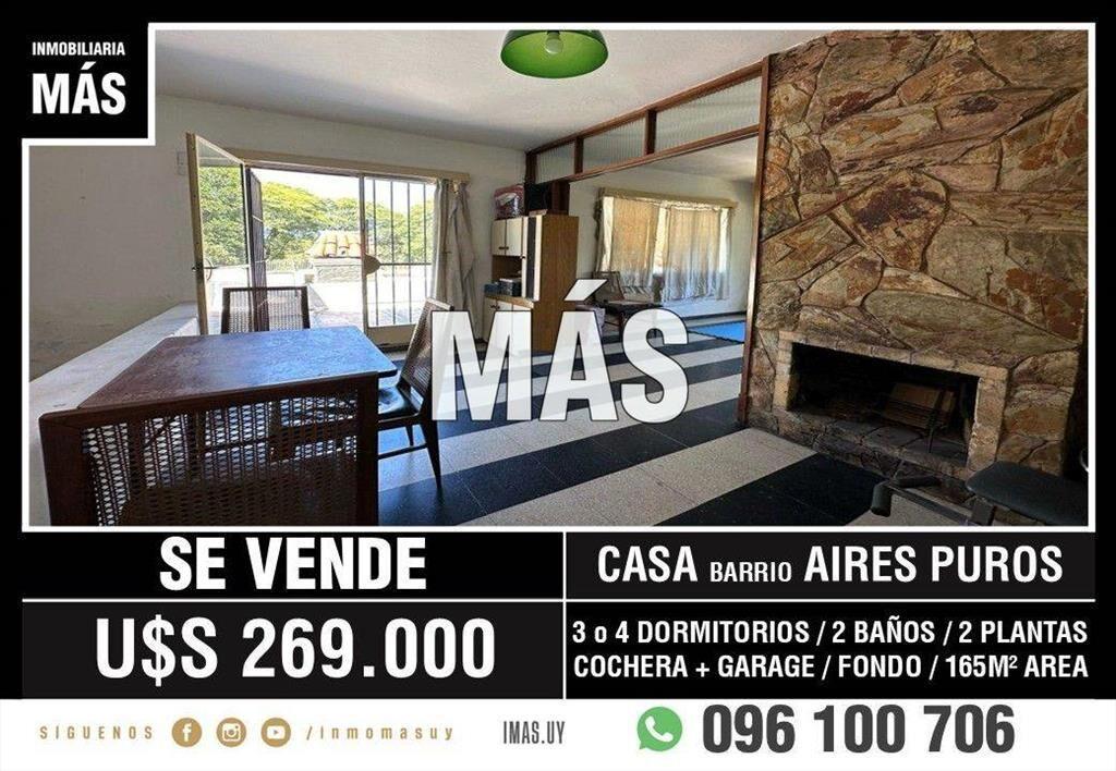 Casa Venta Cochera Aires Puros Montevideo iMas.uy R *...