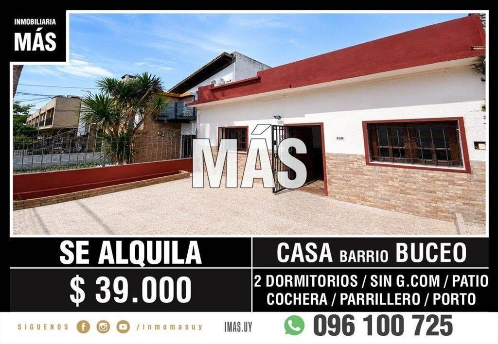 Casa Alquiler 2 dormitorios Cochera Buceo Montevideo iMas...