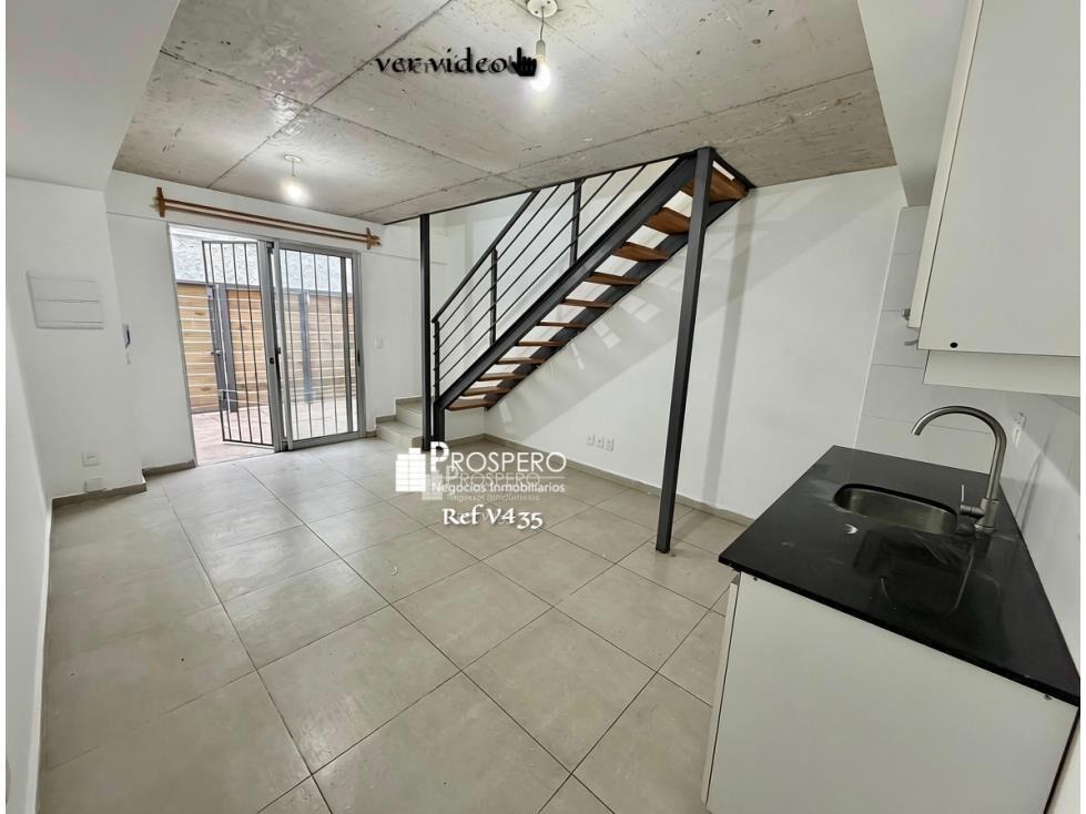 v435/5 alquiler duplex 1 dorm la comercial c/patio
