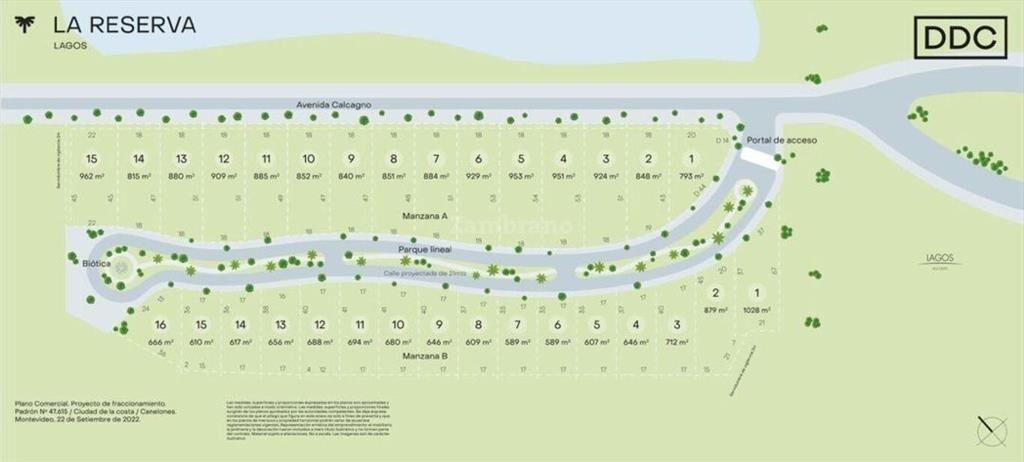 Venta terreno Reserva de Lagos