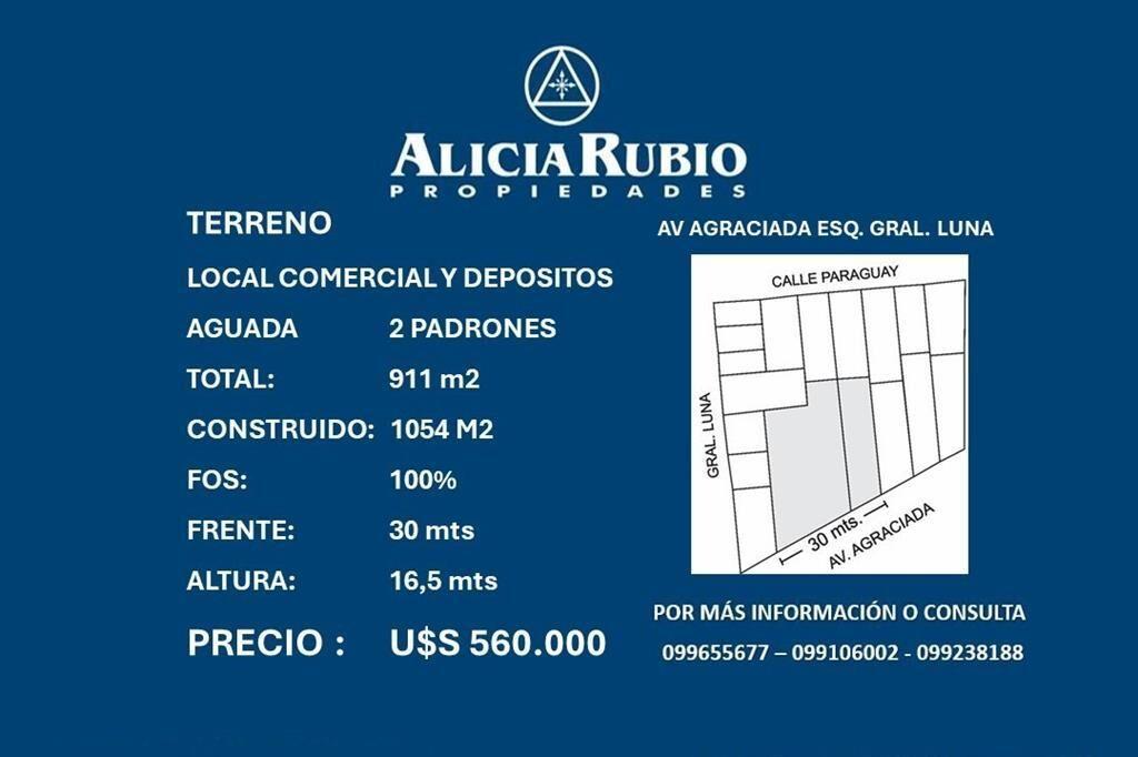 TERRENO EN VENTA DE 911M2 UBICADO EN AGUADA